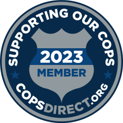 COPS DIRECT MEMBER STICKER 2023 Cops Direct logo for support our cops